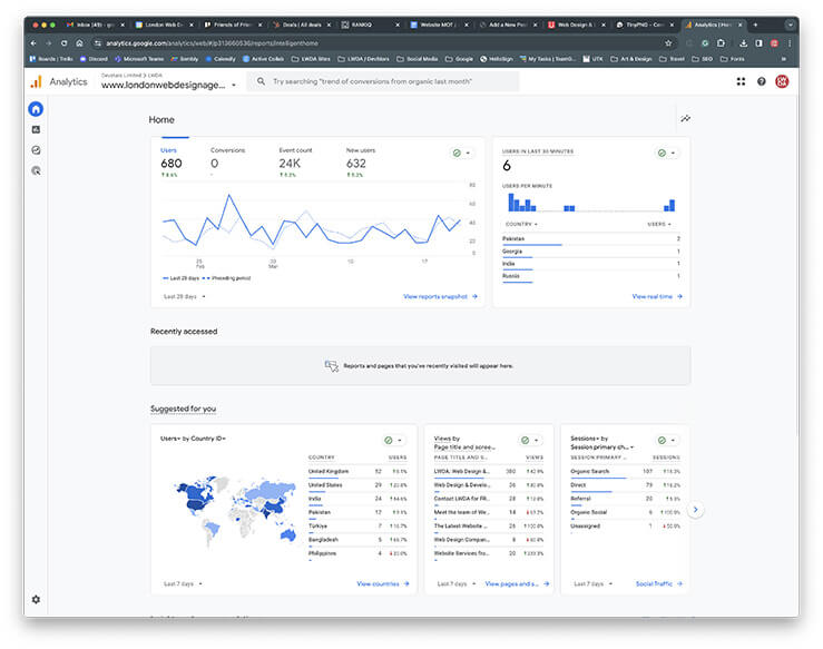 Use Google Analytics to track site usage stats.