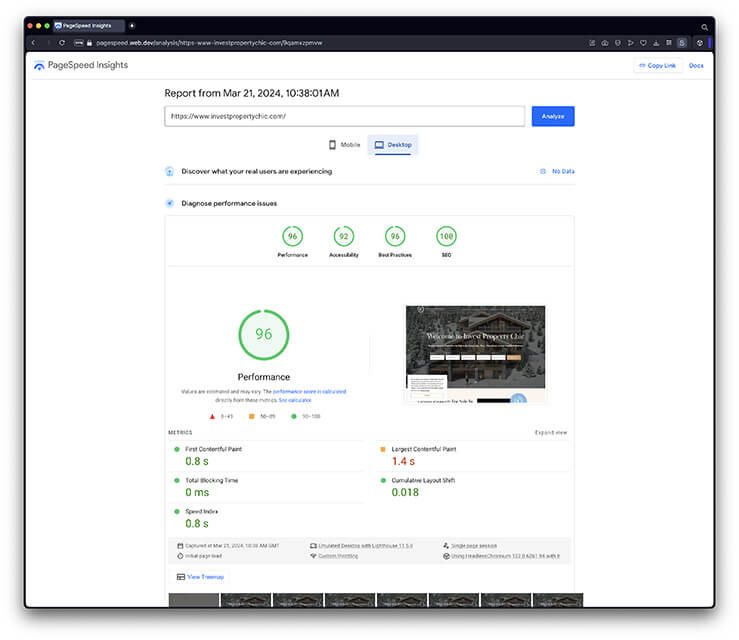 Use Google's PageSpeed Insights tool to identify slow loading websites.